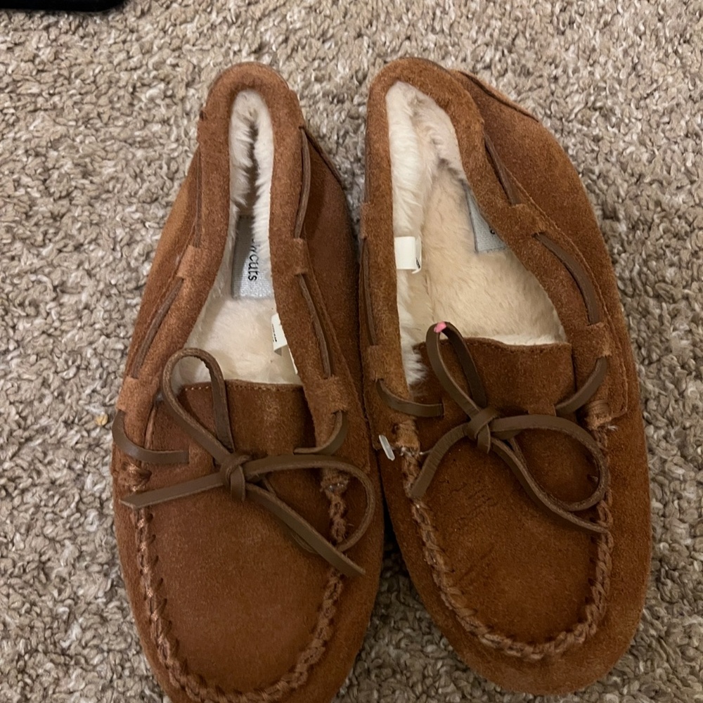 NWOT J.Crew Kids Moccasin Slippers K4